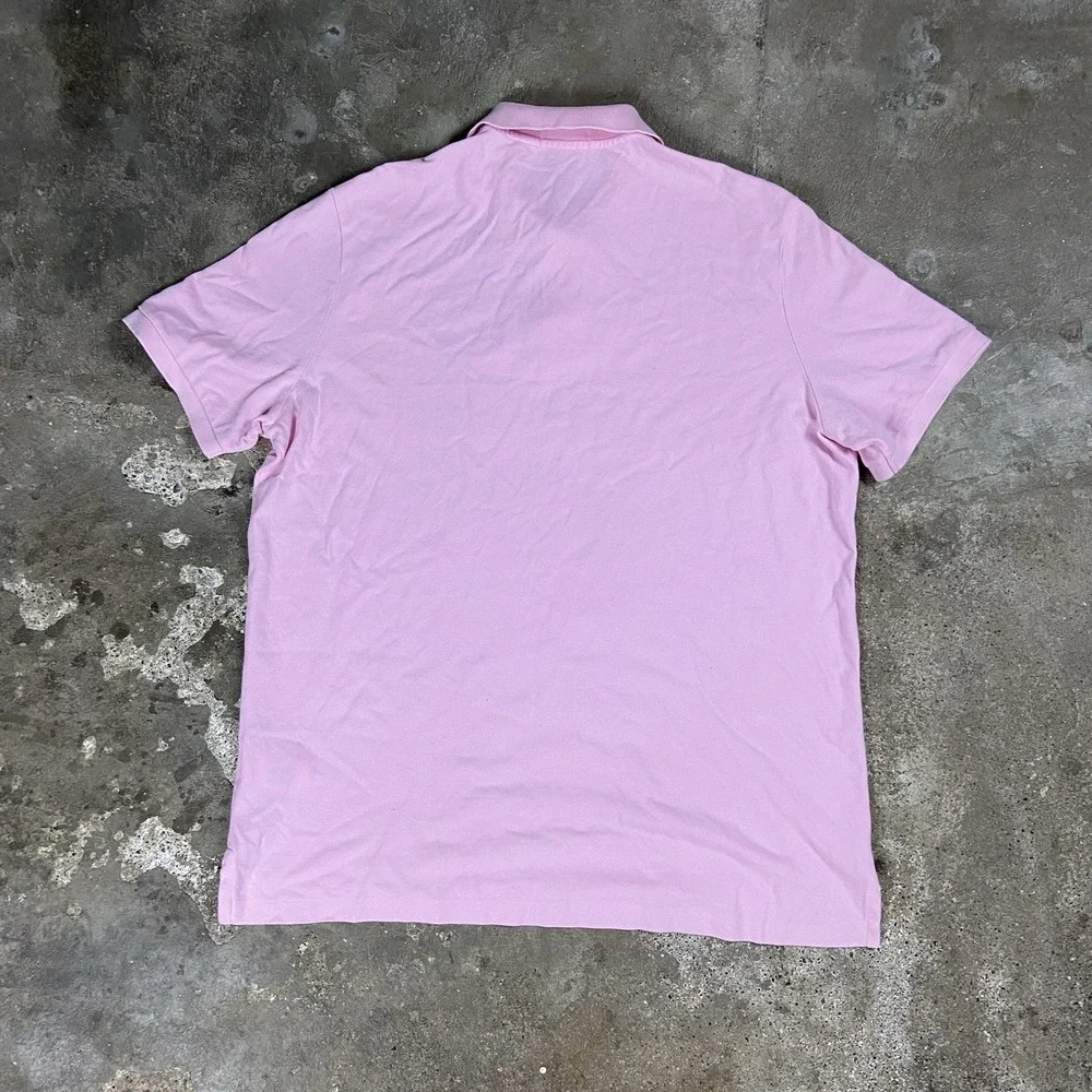 Polo Ralph Lauren‎ Polo Shirt Size XL Pink Classic Fit Short Sleeve Blue Pony